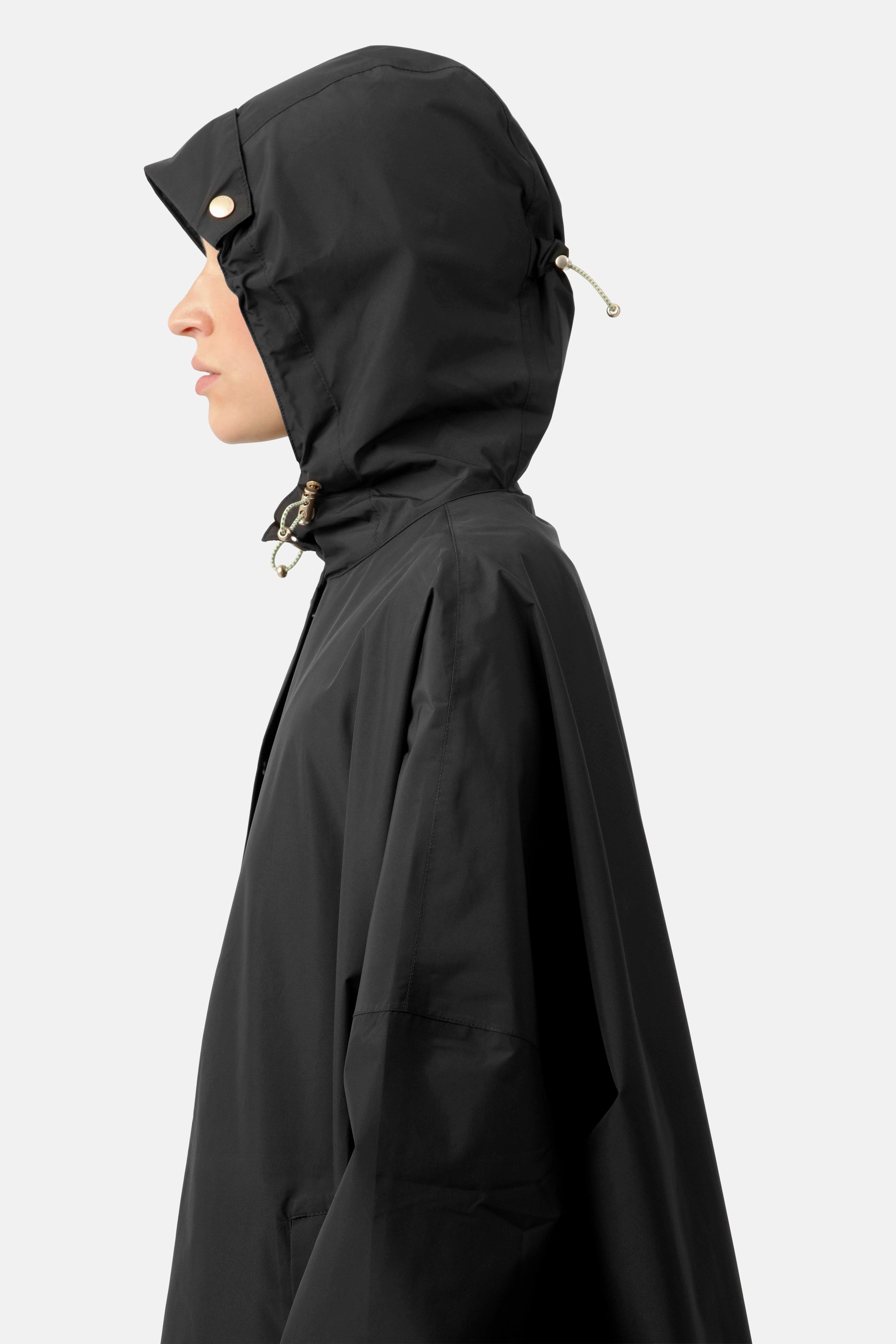 Ilse Jacobsen Hornbæk Rain Poncho Mit Ärmeln Poncho 001 Black